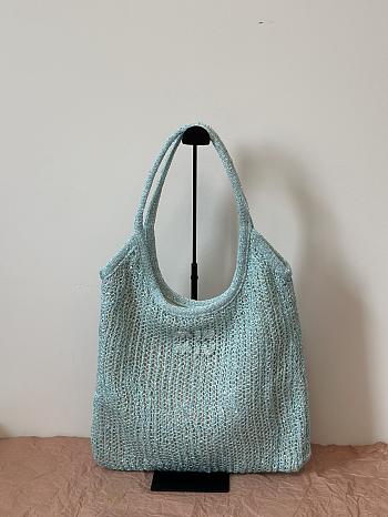 Miumiu Ivy Sequin Mesh Bag 5BG231 Anise - 40x35cm 