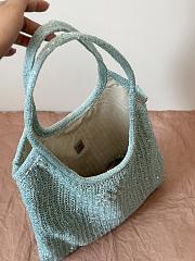 Miumiu Ivy Sequin Mesh Bag 5BG231 Anise - 40x35cm  - 2