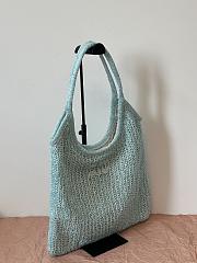 Miumiu Ivy Sequin Mesh Bag 5BG231 Anise - 40x35cm  - 5