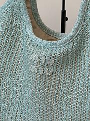 Miumiu Ivy Sequin Mesh Bag 5BG231 Anise - 40x35cm  - 6