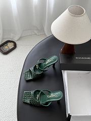 Chanel Mules Crocodile Embossed Patent Calfskin & Metal Dark Green G47293 90mm - 3