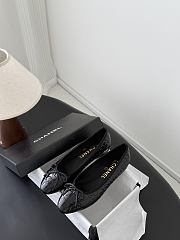 Chanel Ballet Flats Crocodile Embossed Patent Calfskin & Patent Calfskin Black G02819 - 6