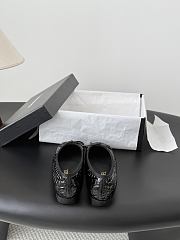 Chanel Ballet Flats Crocodile Embossed Patent Calfskin & Patent Calfskin Black G02819 - 5