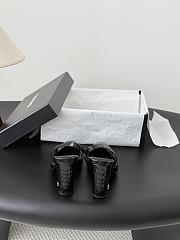 Chanel Slingbacks Crocodile Embossed Patent Calfskin & Patent Calfskin Black 90mm G45509 - 4