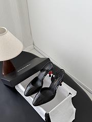 Chanel Slingbacks Lambskin & Patent Calfskin Black 85mm G47469 - 6