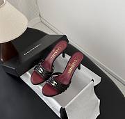 Chanel Mules Goatskin Black 60mm  - 1