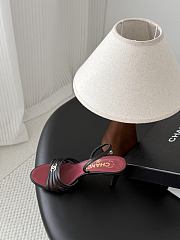 Chanel Sandals Goatskin Black 60mm G47384 - 4