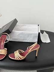 Chanel Sandals Goatskin Beige 60mm G47384 - 4