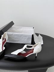 Chanel Mary Janes Lambskin White & Black 50mm G47202 - 2