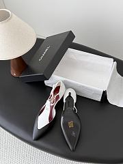 Chanel Mary Janes Lambskin White & Black 50mm G47202 - 6