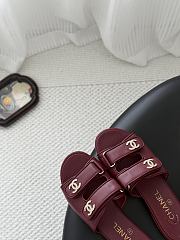 Chanel Mules Lambskin Dark Burgundy G47043 - 6