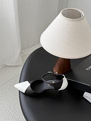 Chanel Mary Janes Lambskin Black & White 75mm - 4