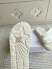 Dioriviera Dio(r)evolution Slide Quilted Cannage Leather-Effect Fabric White - 2