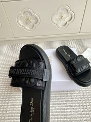 Dioriviera Dio(r)evolution Slide Quilted Cannage Leather-Effect Fabric Black - 4