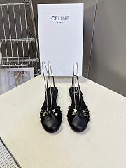 Celine Cocktail Sandal In Goatskin Black  - 1