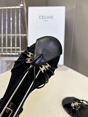 Celine Cocktail Sandal In Goatskin Black  - 3