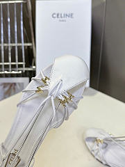 Celine Cocktail Sandal In Goatskin White - 5