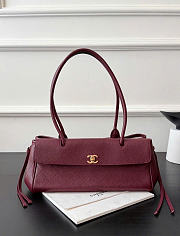 Chanel Small Tote Grained Calfskin & Gold-Tone Metal Burgundy - 30.5x15x11.5cm - 6