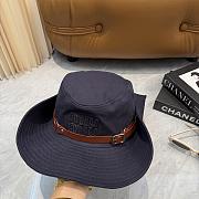 Miumiu Drill Cowboy Hat Hematite 5HC221 - 1