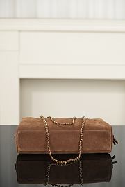 Chanel Bowling Bag Suede Calfskin & Gold-Tone Metal Brown  - 6