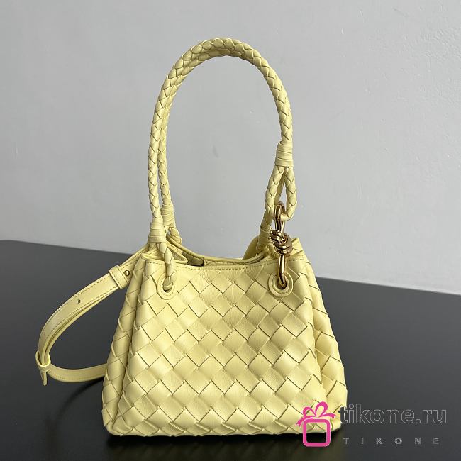 Bottega Veneta Small Parachute Butter Yellow - 21x17x16.5cm - 1