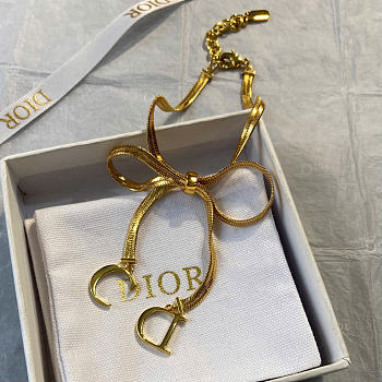 Dior CD Ribbon Bracelet Gold-Finish Metal B3285WOMMT_D300