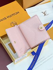 LV Charms Pocket Wallet Stamp Blue M29058 - 9x10x2.5cm - 6