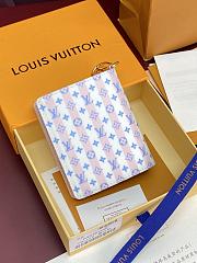 LV Charms Pocket Wallet Stamp Blue M29058 - 9x10x2.5cm - 2