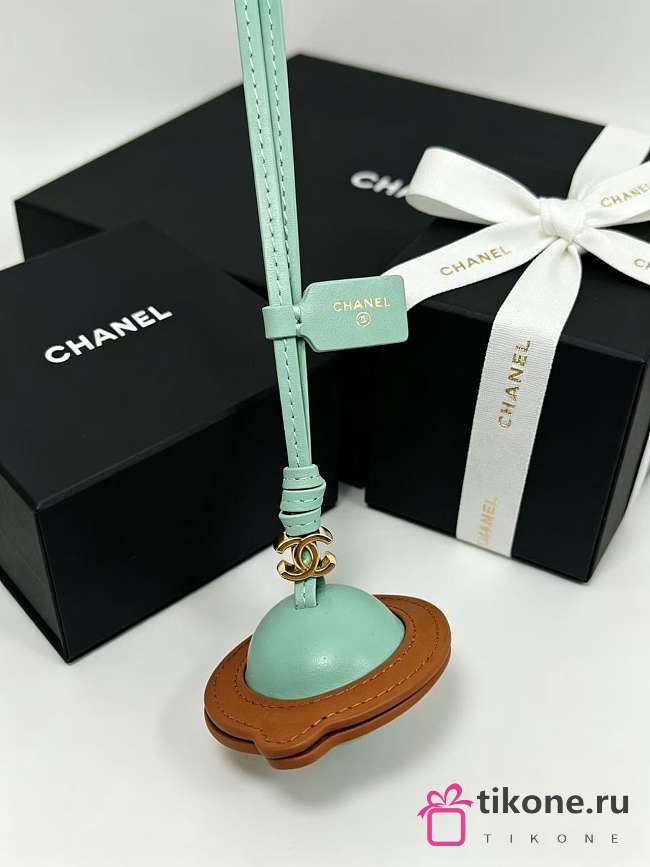 Chanel Mini Bag Charm Lambskin Green & Camel AP5246  - 1