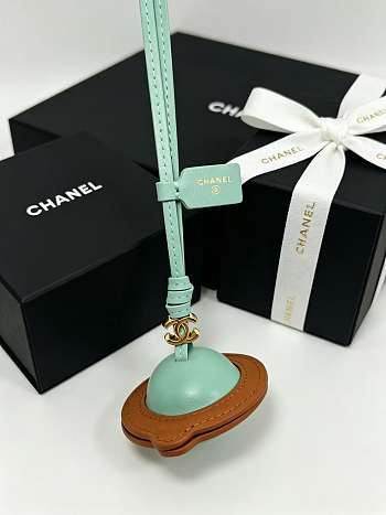 Chanel Mini Bag Charm Lambskin Green & Camel AP5246 