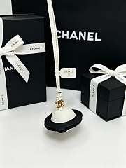 Chanel Mini Bag Charm Lambskin White & Black AP5246 - 3