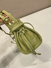 Prada Bonnie Suede Mini Handbag Agave 1BA486 - 23.5x12x9cm - 6