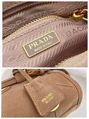 Prada Bonnie Suede Mini Handbag Water Lily 1BA486 - 23.5x12x9cm - 5