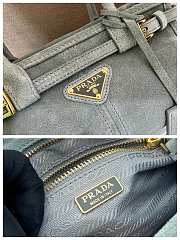 Prada Bonnie Suede Mini Handbag Opaline 1BA486 - 23.5x12x9cm - 2