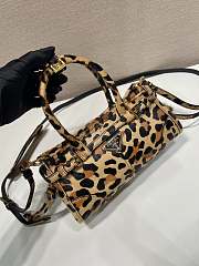 Prada Bonnie Mini Printed Leather Handbag Honey 1BA486 - 23.5x12x9cm - 5