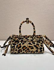 Prada Bonnie Mini Printed Leather Handbag Honey 1BA486 - 23.5x12x9cm - 4