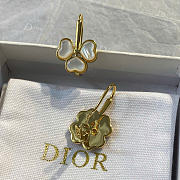 Dior Sparkling Clover Earrings Gold-Finish Metal and Mother-of-Pearl E4477WOMMP_D301 - 4