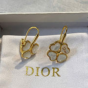 Dior Sparkling Clover Earrings Gold-Finish Metal and Mother-of-Pearl E4477WOMMP_D301 - 1