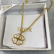 Dior Sparkling Clover Necklace Gold-Finish Metal and Mother-of-Pearl N3640WOMMP_D301 - 1