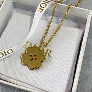 Dior Sparkling Clover Necklace Gold-Finish Metal and Mother-of-Pearl N3640WOMMP_D301 - 5