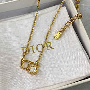 Dior CD Garden Necklace Gold-Finish Metal and Mother-of-Pearl N3678WOMMP_D301 - 4