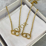 Dior CD Garden Necklace Gold-Finish Metal and Mother-of-Pearl N3678WOMMP_D301 - 3