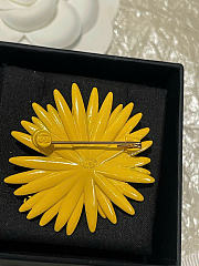 Chanel Brooch Metal & Resin Gold & Yellow ABH326 - 3