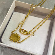 Dior CD Multi Flowers Necklace Gold-Finish Metal, White Resin Pearls and Crystals N3841WOMCY_D319 - 4