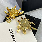 Chanel Stud Earrings Metal Gold ABH328 - 6