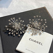 Chanel Stud Earrings Metal & Diamantés Golden/Silvery & Crystal ABH451 - 6