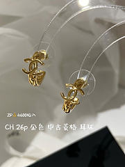 Chanel Hoop Earrings Metal Gold ABH190 - 6