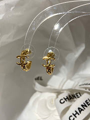 Chanel Hoop Earrings Metal Gold ABH190 - 5