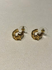 Chanel Hoop Earrings Metal Gold ABH190 - 3