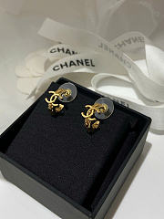 Chanel Hoop Earrings Metal Gold ABH190 - 2